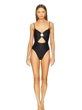 LSPACE Kyslee One Piece in Black & Cream